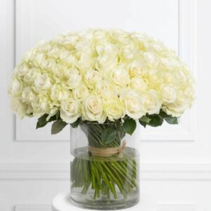 Bouquet de roses blanches - Toulouse-Lautrec