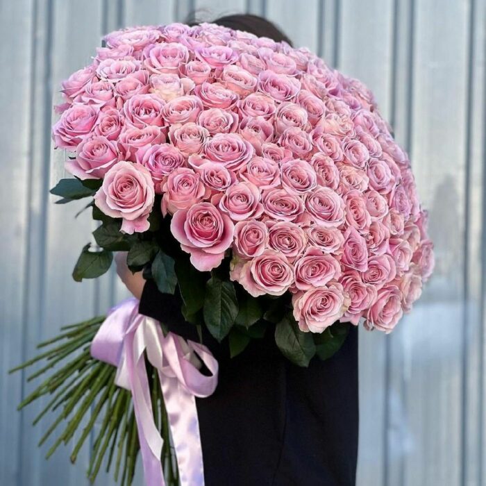 Bouquet de roses roses - Rossetti